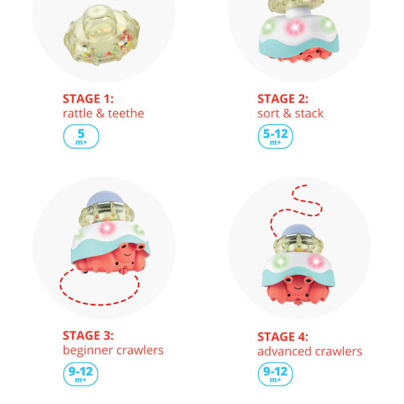 Skip Hop Crab 4-in-1 Crawl Toy