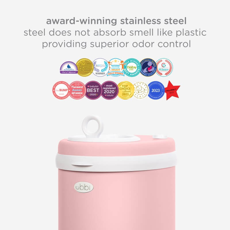 Nappy Bin - Matte Pink