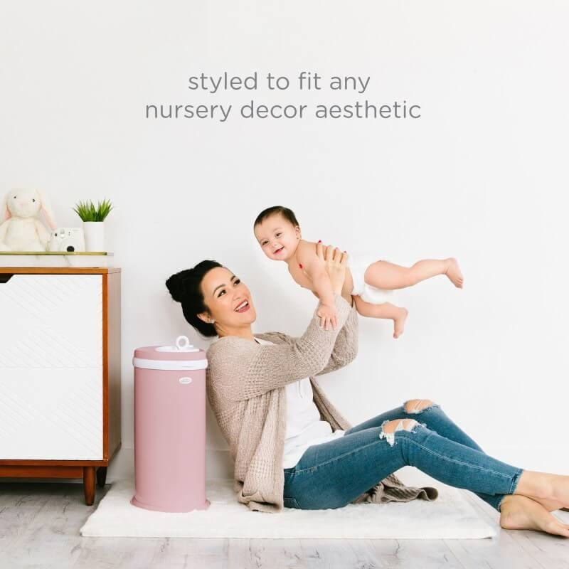 Ubbi Nappy Bin - Matte Pink