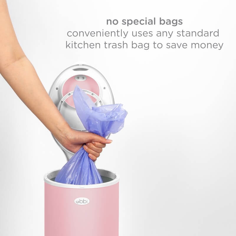 Nappy Bin - Matte Pink