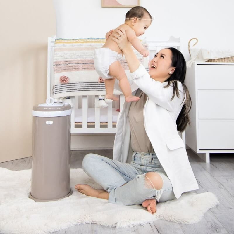 Nappy Bin - Matte Taupe