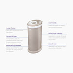 Nappy Bin - Matte Taupe