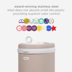 Nappy Bin - Matte Taupe