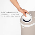 Nappy Bin - Matte Taupe