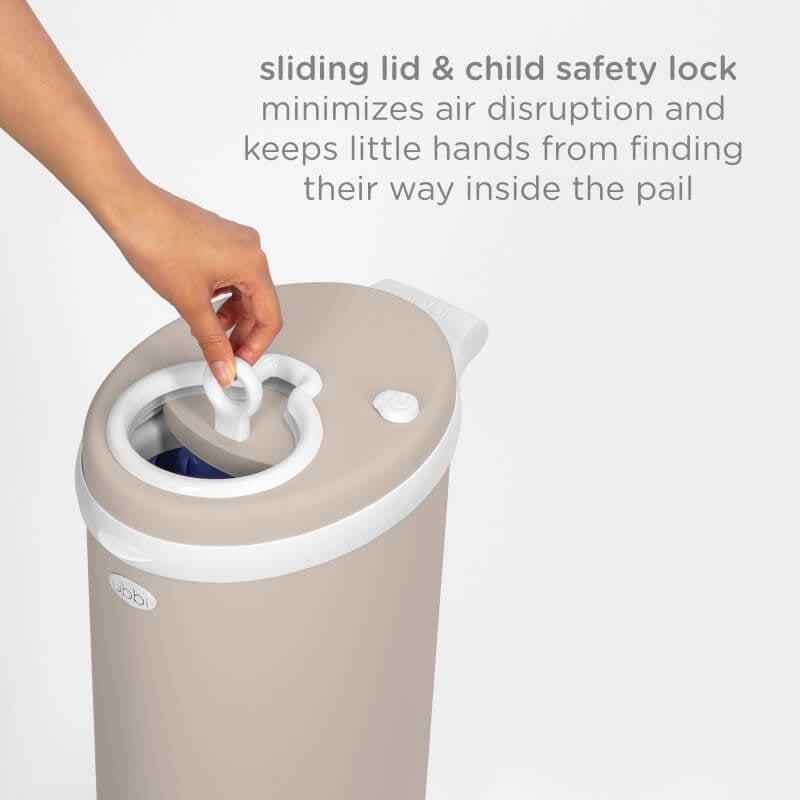 Nappy Bin - Matte Taupe