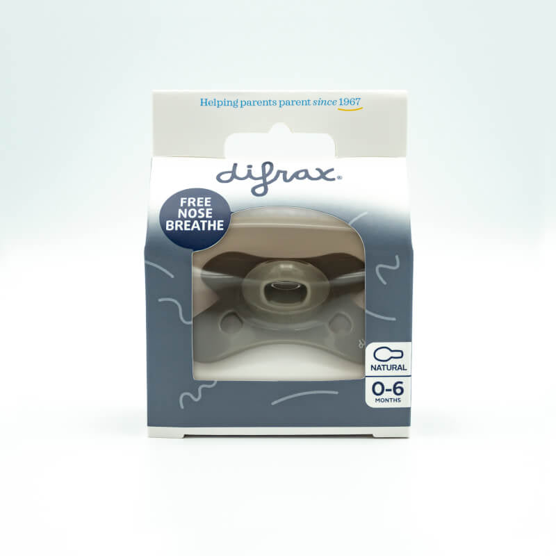 Difrax Pacifier Natural 0-6 months Pure - Clay