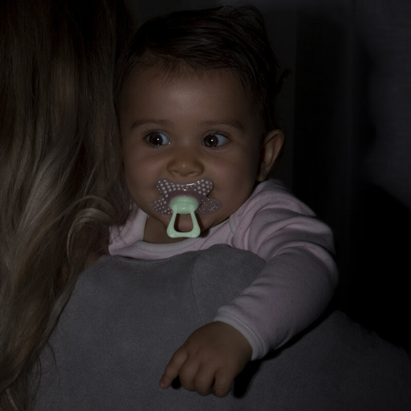 Difrax Pacifier Natural 6+ months - Glow in the Dark