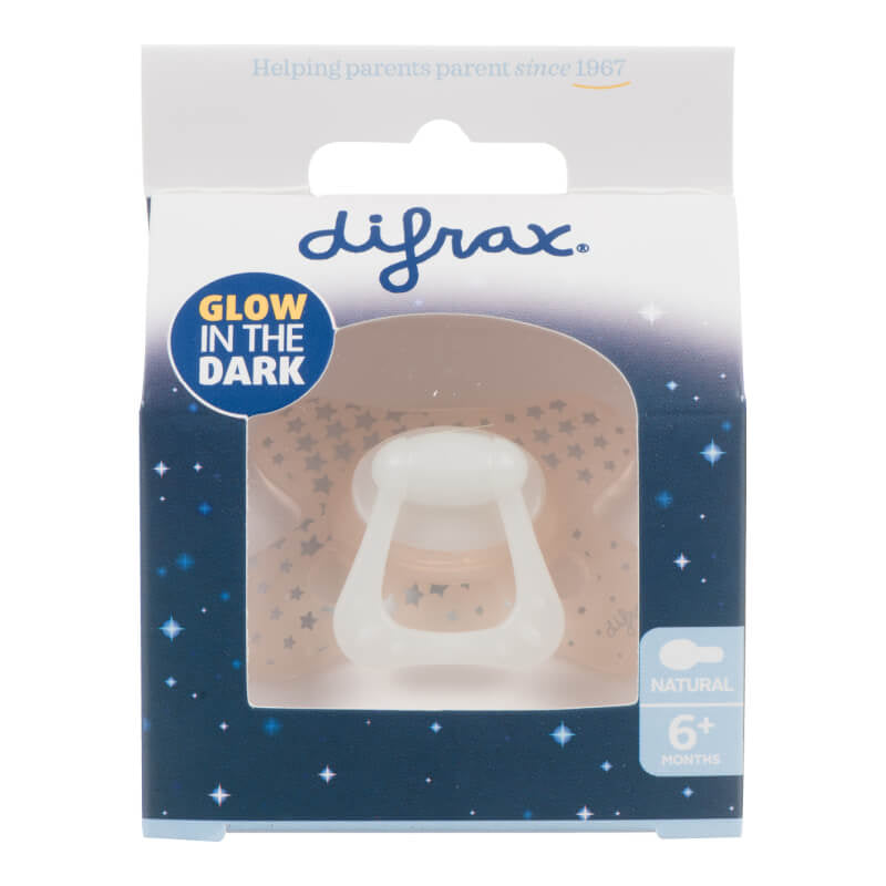 Difrax Pacifier Natural 6+ months - Glow in the Dark