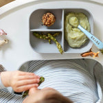 Divided Silicone Plate and Spoon Set