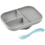 Divided Silicone Plate and Spoon Set