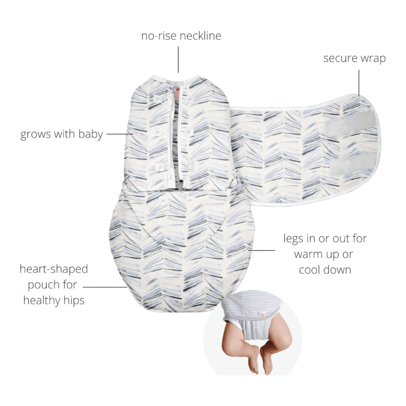 Embe Starter Swaddle - Angle Stripe