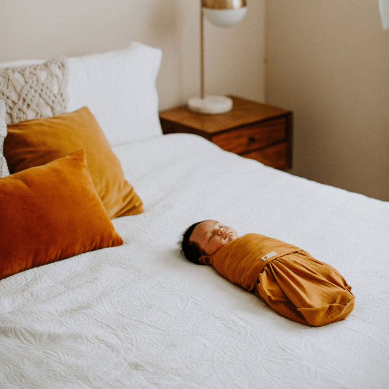 Embe Starter Swaddle - Burnt Orange Sand