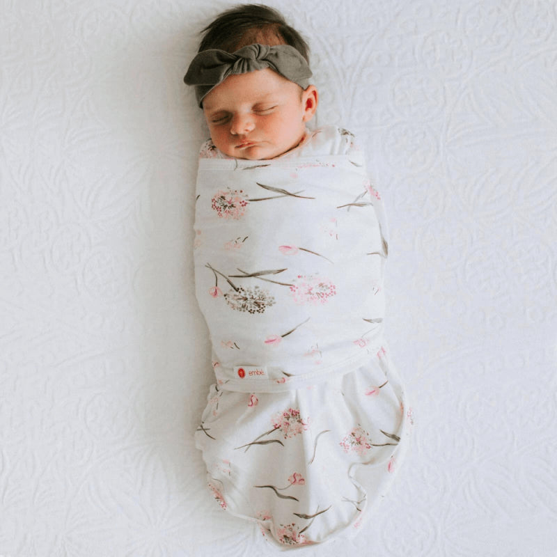 Embe Starter Swaddle - Clustered Flowers