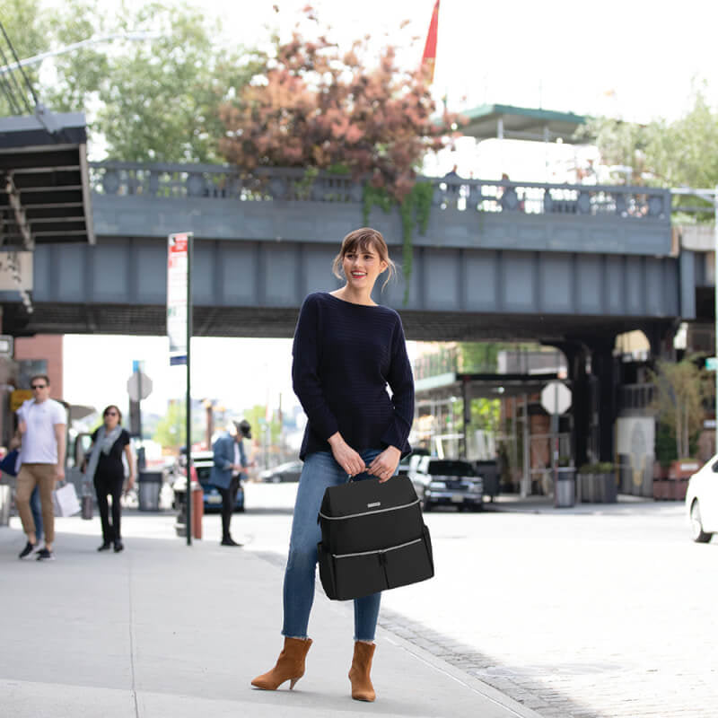 Skip Hop Flatiron Nappy Backpack - Black