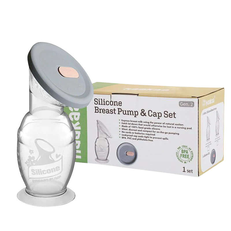 Haakaa Generation 2 Silicone Breast Pump with Suction Base & Silicone Cap