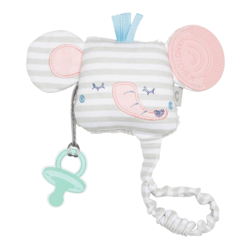 Cheeky Chompers Handychew Sensory Baby Teething Toy - Darcy the Elephant