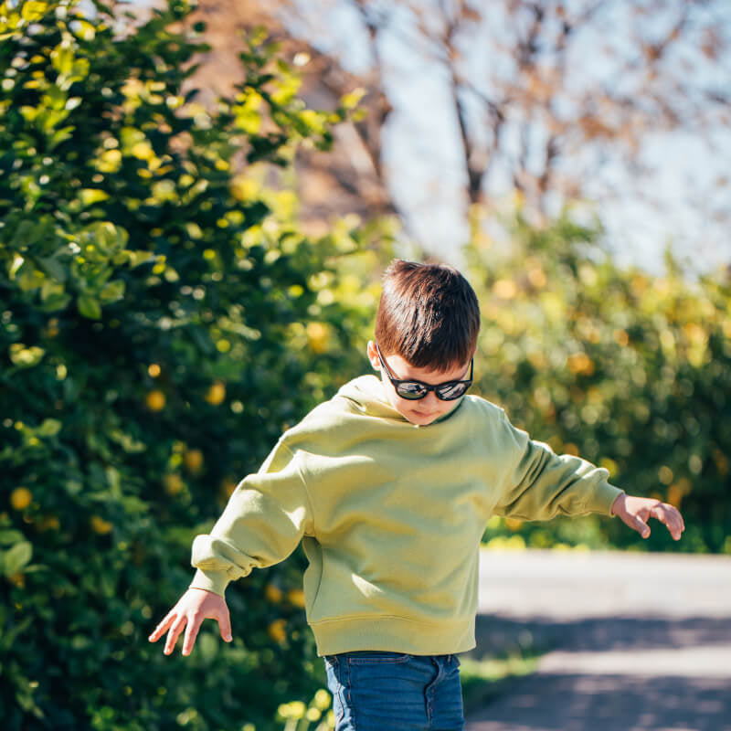 KOOLSUN Boston Kids Sunglasses - Black - 3-8 years