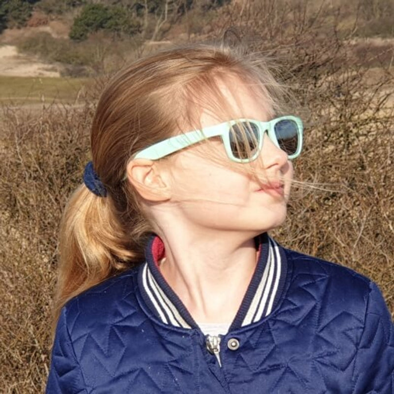 KOOLSUN Wave Kids Sunglasses  (3-10 yrs) - Bleached Aqua
