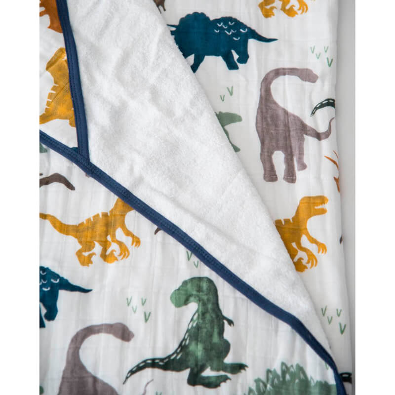 Little Unicorn Hooded Towel & Wash Cloth - Dino Friends