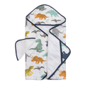 Little Unicorn Hooded Towel & Wash Cloth - Dino Friends