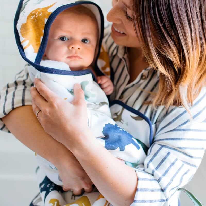 Little Unicorn Hooded Towel & Wash Cloth - Lemon