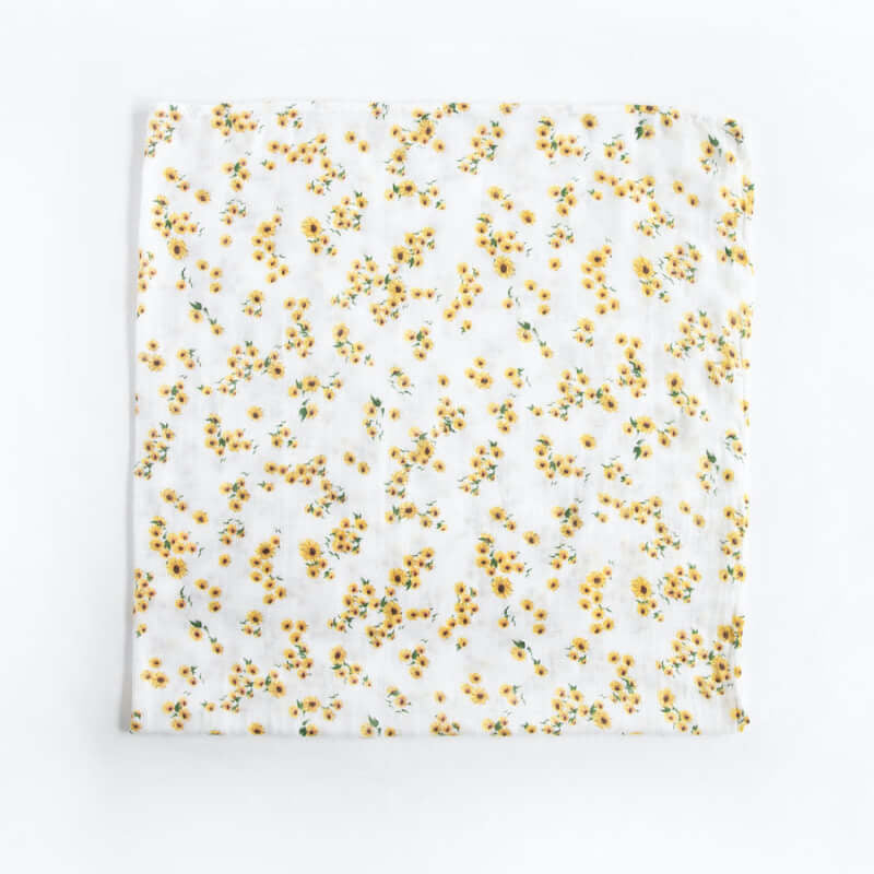 Little Unicorn Muslin Swaddle - Ditzy Sunflower
