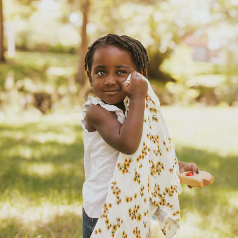 Little Unicorn Muslin Swaddle - Ditzy Sunflower