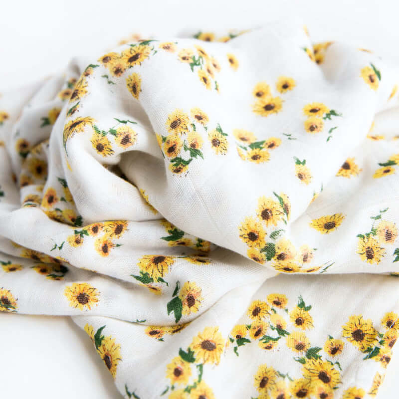 Little Unicorn Muslin Swaddle - Ditzy Sunflower
