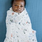 Little Unicorn Muslin Swaddle - Dragon Days