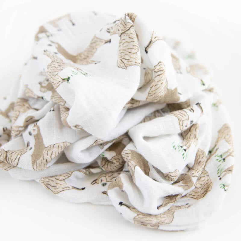 Little Unicorn Muslin Swaddle Set - Llama Llama