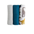 Little Unicorn Muslin Swaddle Set - Dino Friends 2