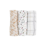 Little Unicorn Muslin Swaddle Set - Garden Bees