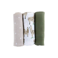 Little Unicorn Muslin Swaddle Set - Llama Llama