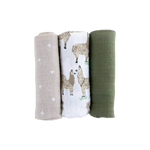 Little Unicorn Muslin Swaddle Set - Llama Llama