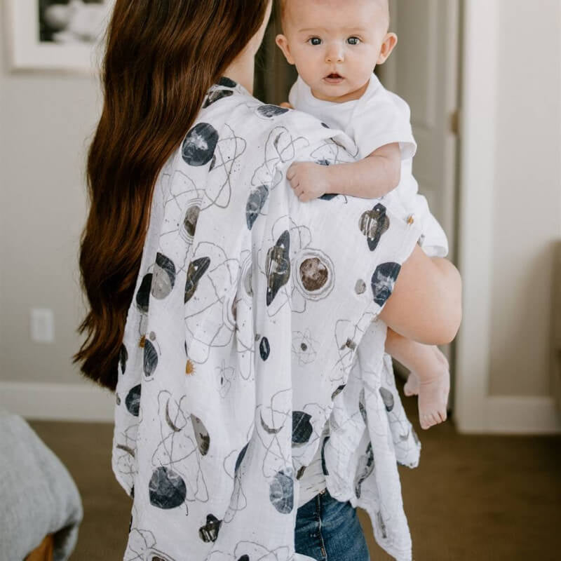 Little Unicorn Muslin Swaddle Set - Planetary