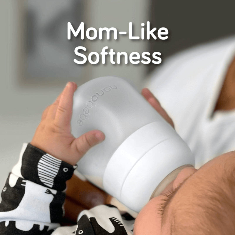 Nanobebe 150ml Flexy Silicone Bottles - White