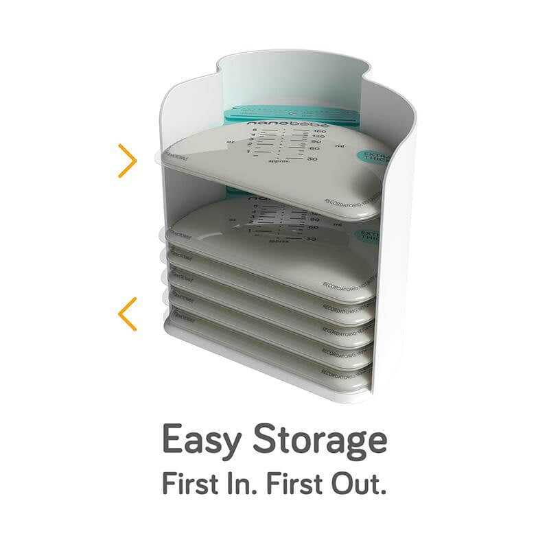 Nanobebe 25 Breastmilk Storage Bags and Organiser