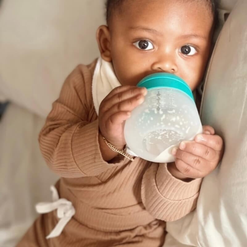 Nanobebe 270mls Flexy Silicone Bottle - White