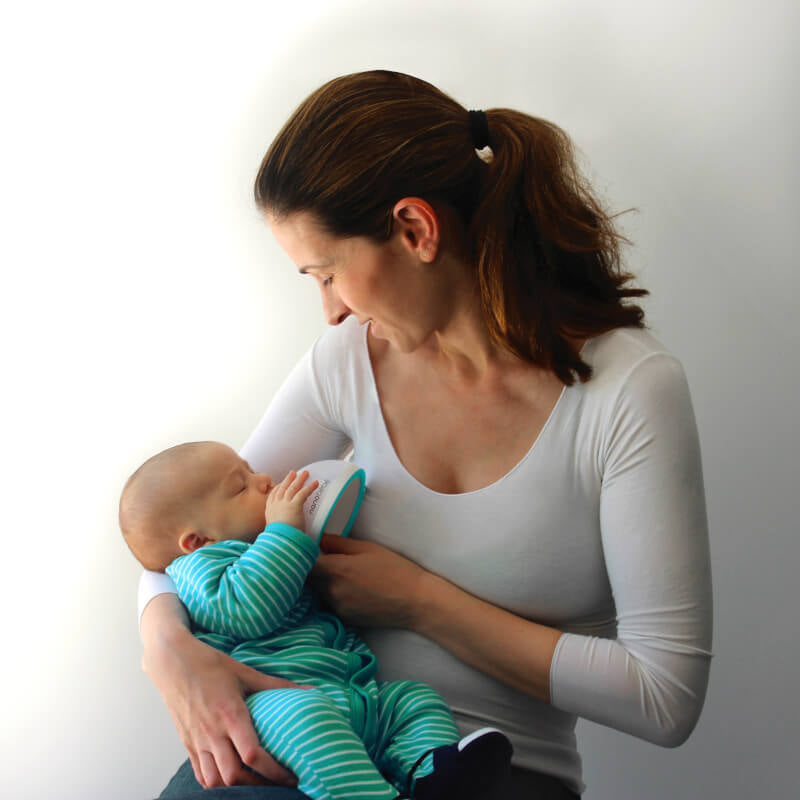 Nanobebe Breastmilk Bottle 2 Pack – Gray