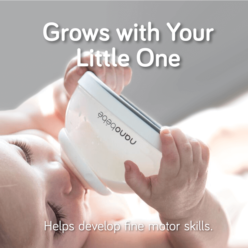 Nanobebe Breastmilk Bottle - Gray