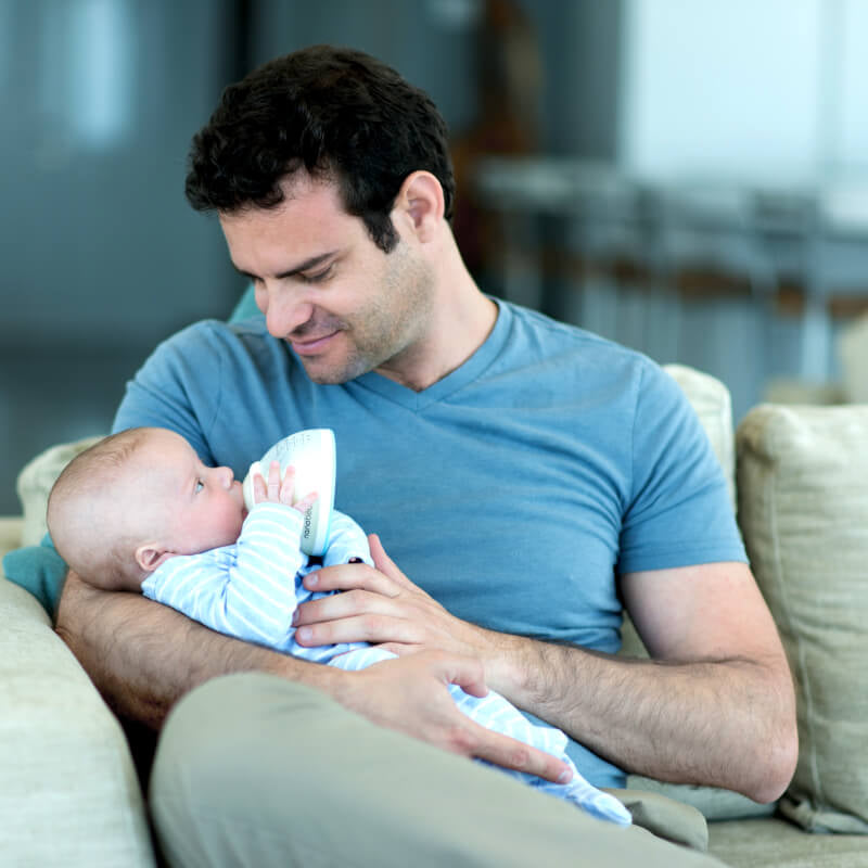 Nanobebe Breastmilk Bottle - Gray