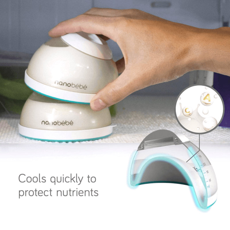 Nanobebe Breastmilk Bottle - Gray