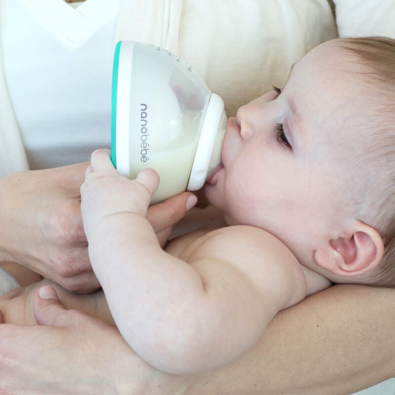 Nanobebe Breastmilk Bottle - Gray