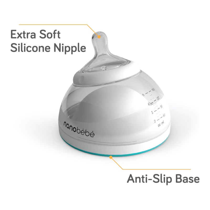 Nanobebe Breastmilk Bottle - Gray
