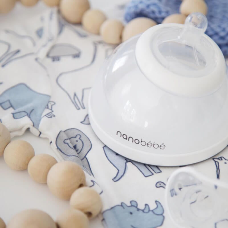 Nanobebe Breastmilk Bottle - Gray