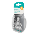Nanobebe Silicone Teats Twin-Pack - Premmie & Newborn