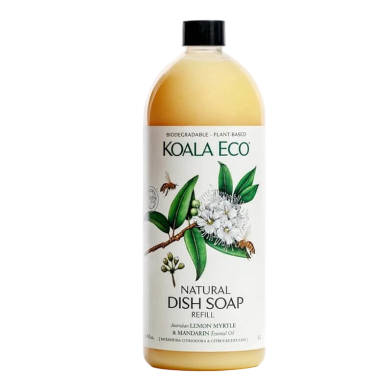 Koala Eco Natural Dish Soap - Lemon Myrtle & Mandarin 1L Refill