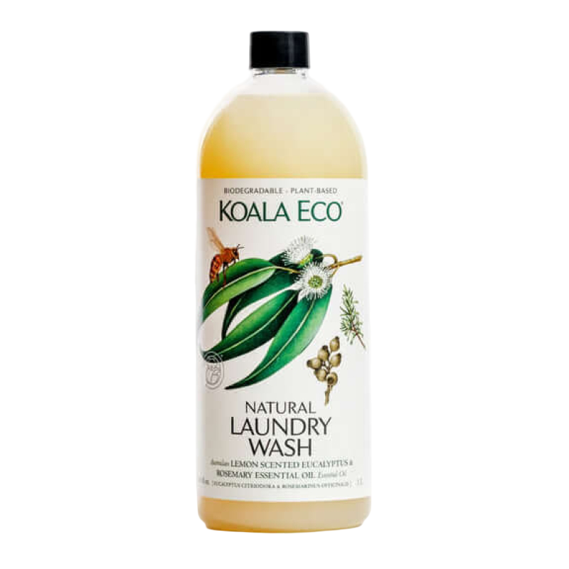 Koala Eco Natural Laundry Wash 1L - Lemon Scented Eucalyptus & Rosemary
