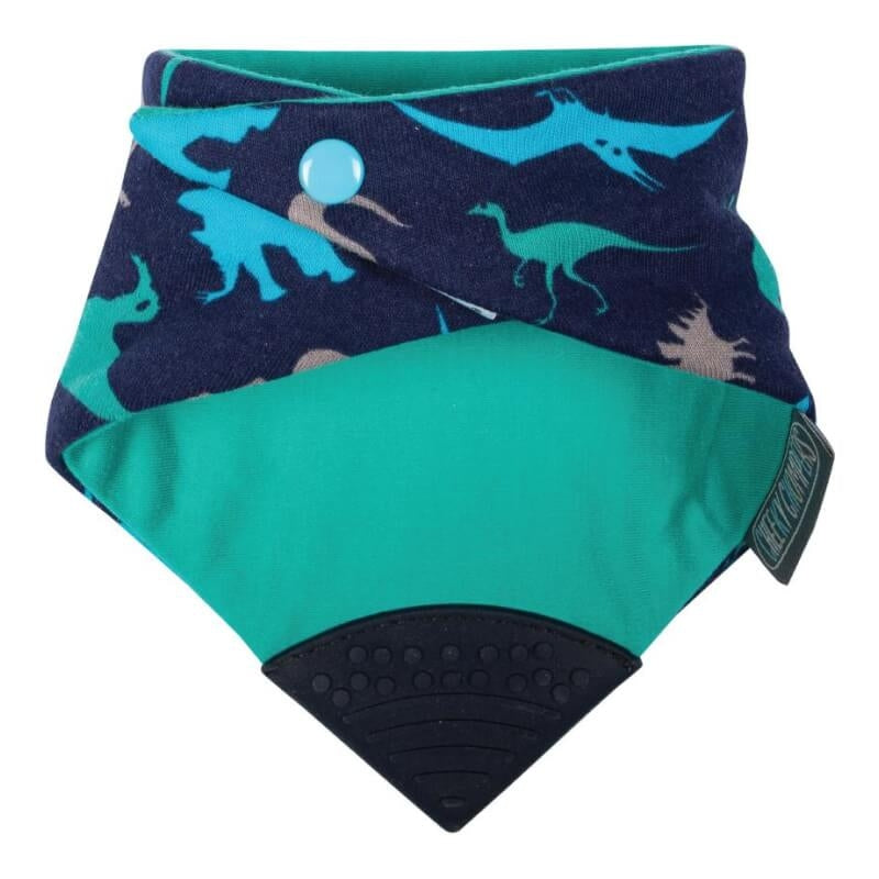Cheeky Chompers Neckerchew Teething Dribble Bib - Dino Friends