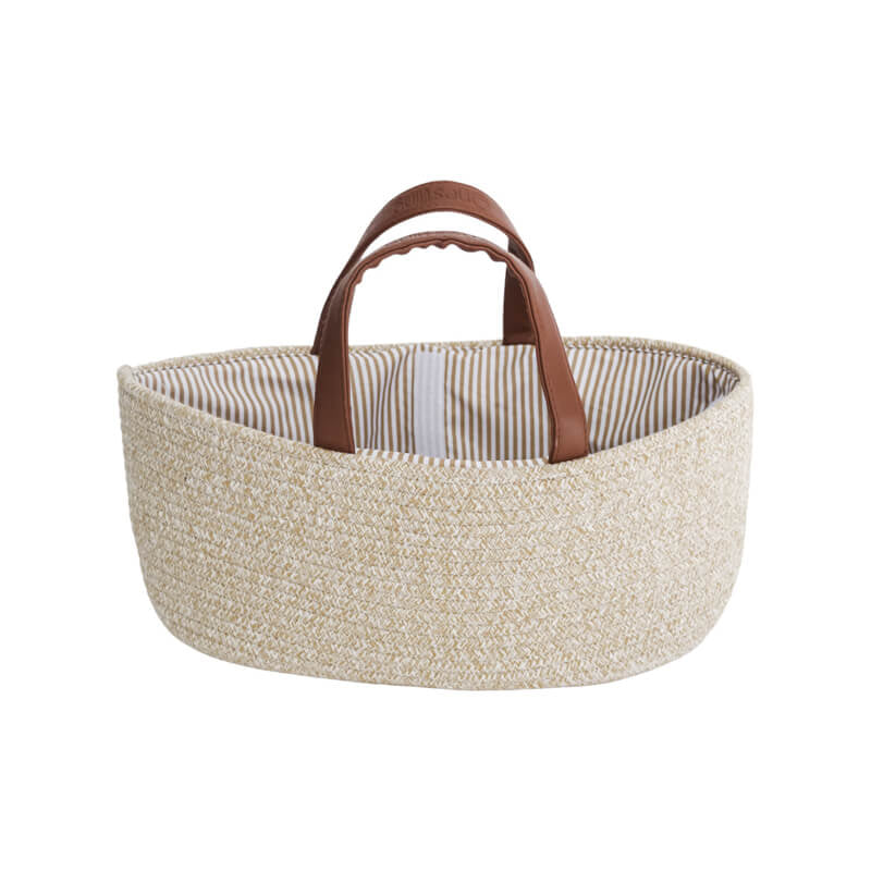 Nestling Nappy Caddy - Dark Natural Melange